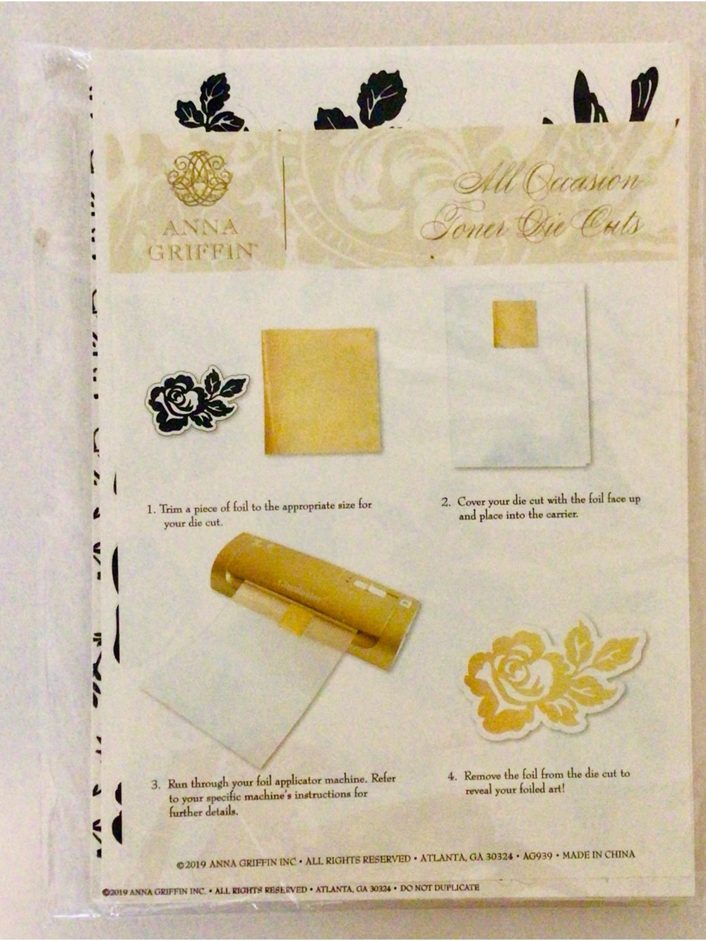 Anna Griffin All Occasion Toner Die Cuts 32 pages (8 designs 4 pages) AG939 NEW